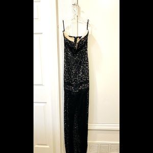 Windsor dress, size 3/4, nude/black